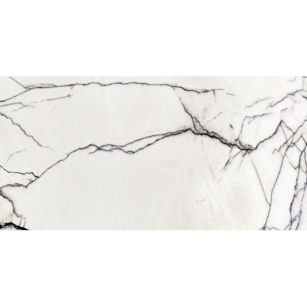 Πλακάκια δαπέδου 59,7x119,7 Ιταλίας High Glossy, 6mm, στυλ: μαρμάρου rettificato Α’ διαλογής επιφάνεια: Γυαλιστερή, απόχρωση: Λευκό/Μαύρο Πλακάκια φόντο