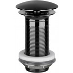 Waste Valve Without overflow material: Brass surface: Glossy, color: Black Waste overflows