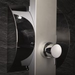 Στήλη ντους 24,5x38x131,4 από αλουμίνιο θερμοστατική Μπαταρία, χρώμα: Χρωμέ επιφάνεια: Γυαλιστερή Απλές