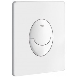 Πλακέτα εντοιχιζόμενου καζανακίου Alpine White από ABS διπλής ενέργειας με πνευματικό μηχανισμό, χρώμα: Λευκό επιφάνεια: Γυαλιστερή Πλακέτες