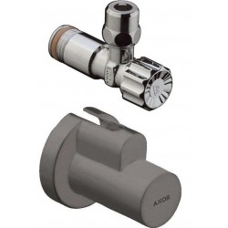 Switch material: Brass, color: Black surface: Brushed Angle valves