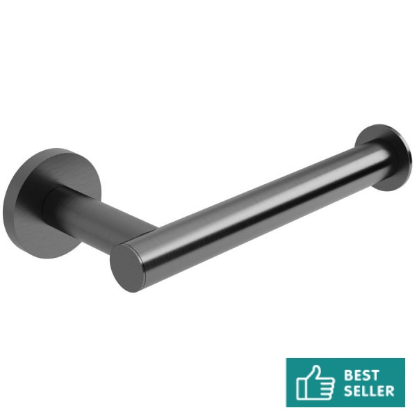 Χαρτοθήκη ανοιχτή από ορείχαλκο Gun Metal Brushed, χρώμα: Γκρι επιφάνεια: Βουρτσισμένη Χαρτοθήκες