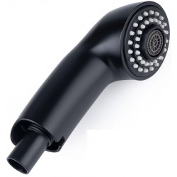 Phone battery kitchen material: Brass, color: Black Extractable showers