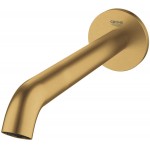 Εκροή (στόμιο) 22,1cm επίτοιχος τύπος από ορείχαλκο μπανιέρας, Brushed Cool Sunrise, χρώμα: Χρυσό επιφάνεια: Βουρτσισμένη Στόμια (ρουξούνια)