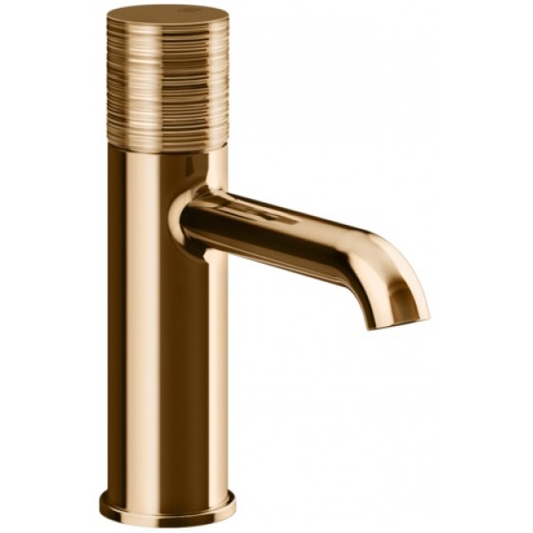 Wash basin tap Deck-mounted material: Brass mixer Without waste Μ size, color: Bronze surface: Glossy Deck-mounted