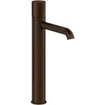 Wash basin tap Deck-mounted for free-standing washbasin material: Brass mixer Without waste, color: Bronze surface: Brushed Deck-mounted