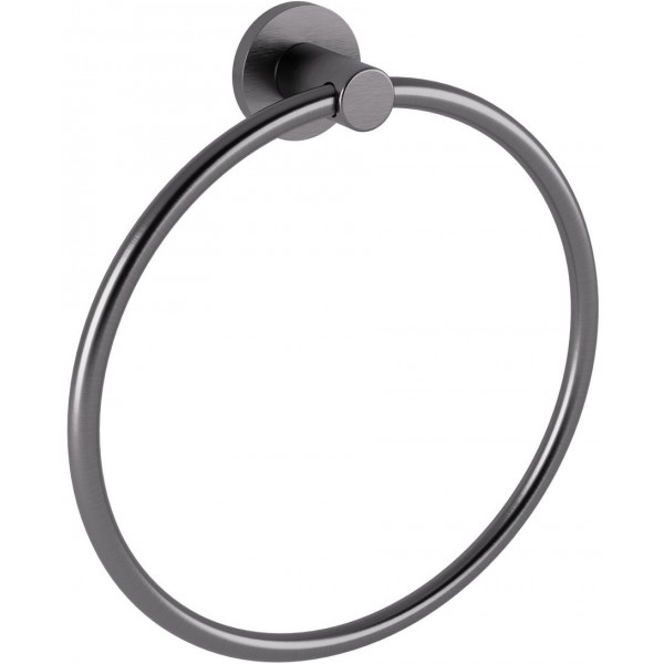 Towel ring closed material: Brass, color: Grey surface: Brushed Towel rings Towel ring closed material: Brass, color: Grey surface: Brushed Towel rings