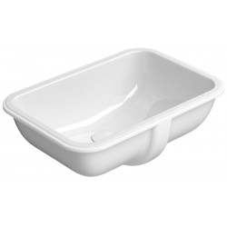 Washbasin Under counter 42x27 material: Porcelain Without overflow, color: White surface: Glossy Under counter
