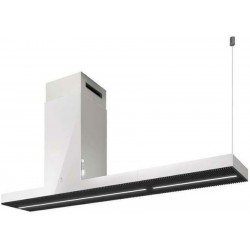 Απορροφητήρας καμινάδα κεντρική 180cm 276 W με φωτισμό Strip LED 1×7 W 3500 K Island, χρώμα: Λευκό