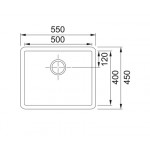 Νεροχύτης solid surface 50x40 χωρίς πάγκο υποκαθήμενος, 1 γούρνα (55x45cm) Pure white, χρώμα: Λευκό Solid Surface Νεροχύτης solid surface 50x40 χωρίς πάγκο υποκαθήμενος, 1 γούρνα (55x45cm) Pure white, χρώμα: Λευκό Solid Surface