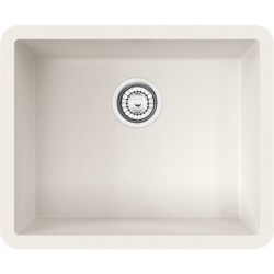 Νεροχύτης solid surface 50x40 χωρίς πάγκο υποκαθήμενος, 1 γούρνα (55x45cm) Pure white, χρώμα: Λευκό Solid Surface