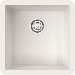 Sink Solid Surface 40x40 free Undermount 1 bowl, color: White Solid Surface