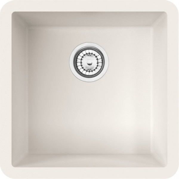 Sink Solid Surface 40x40 free Undermount 1 bowl, color: White Solid Surface