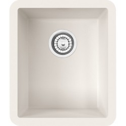 Νεροχύτης solid surface 33x40 χωρίς πάγκο υποκαθήμενος, 1 γούρνα (38x45cm) pure white, χρώμα: Λευκό Solid Surface