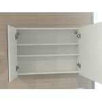 Bathroom furniture set with washbasin 80x60x46 material: Wood composite wall mounted, color: Wood Oak Bathroom furniture sets