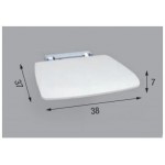 Shower seat material: Plastic, color: White Shower seats Shower seat material: Plastic, color: White Shower seats