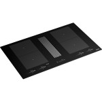 Εστίες με απορροφητήρα Black με γρίλιες Stainless Steel 83x52 Εστίες