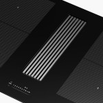 Εστίες με απορροφητήρα Black με γρίλιες Stainless Steel 83x52 Εστίες