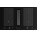 Εστίες με απορροφητήρα Black με γρίλιες Stainless Steel 83x52 Εστίες