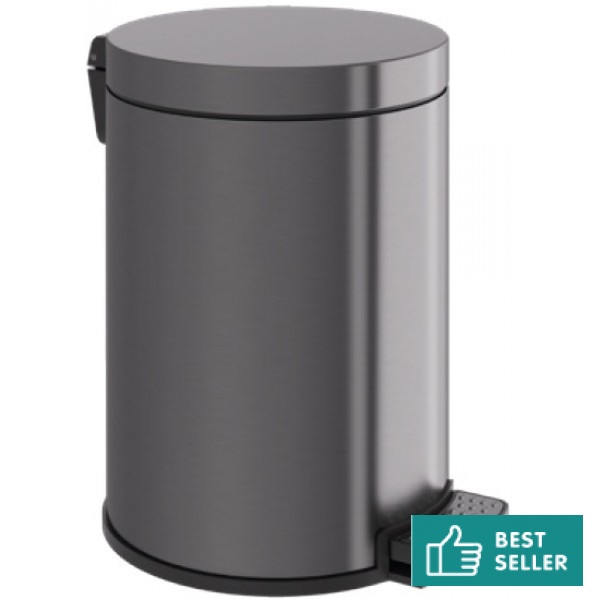 Χαρτοδοχείο Soft Close, Gun Metal brushed από ορείχαλκο 6 lt επιδαπέδιος τύπος κλειστό, χρώμα: Γκρι επιφάνεια: Βουρτσισμένη Χαρτοδοχεία Χαρτοδοχείο Soft Close, Gun Metal brushed από ορείχαλκο 6 lt επιδαπέδιος τύπος κλειστό, χρώμα: Γκρι επιφάνεια: Βουρτσισμένη Χαρτοδοχεία