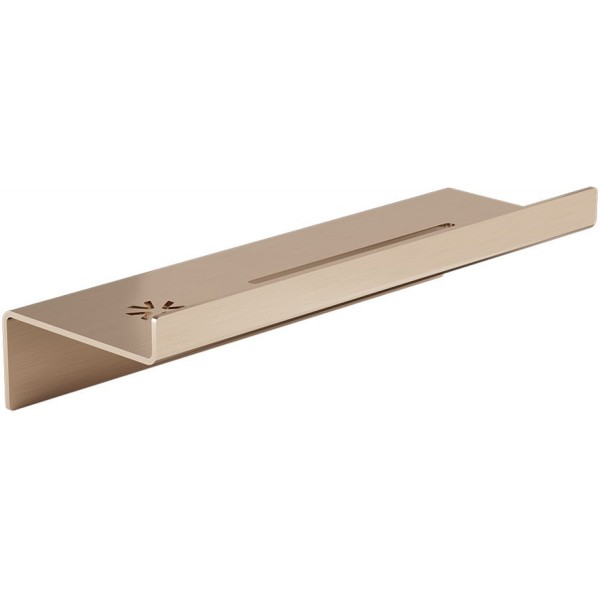 Shelve 30x9,3x7 material: Brass, color: Pink Gold surface: Brushed Shelve 30x9,3x7 material: Brass, color: Pink Gold surface: Brushed Shelves