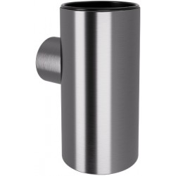 Ποτηροθήκη από ορείχαλκο επίτοιχος τύπος Gun Metal Brushed, χρώμα: Γκρι επιφάνεια: Βουρτσισμένη Ποτηροθήκες