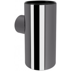 Ποτηροθήκη από ορείχαλκο επίτοιχος τύπος Gun Metal Gloss, χρώμα: Γκρι επιφάνεια: Γυαλιστερή Ποτηροθήκες