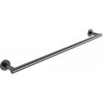 Towel 60cm Fixed material: Brass single, color: Grey surface: Glossy Towel rails