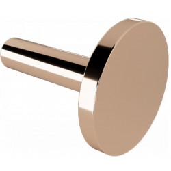 Άγκιστρο από ορείχαλκο μονό Φ6cm, Rose Gold Gloss, χρώμα: Ροζ Χρυσό επιφάνεια: Γυαλιστερή Άγκιστρα