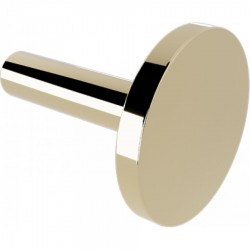 Άγκιστρο από ορείχαλκο μονό Φ6cm Light Gold Gloss, χρώμα: Χρυσό επιφάνεια: Γυαλιστερή Άγκιστρα