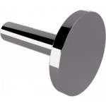 Άγκιστρο από ορείχαλκο μονό Φ6cm, Gun Metal Gloss, χρώμα: Γκρι επιφάνεια: Γυαλιστερή Άγκιστρα