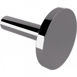 Hook Flat wall mounted material: Brass single, color: Grey surface: Glossy Hooks