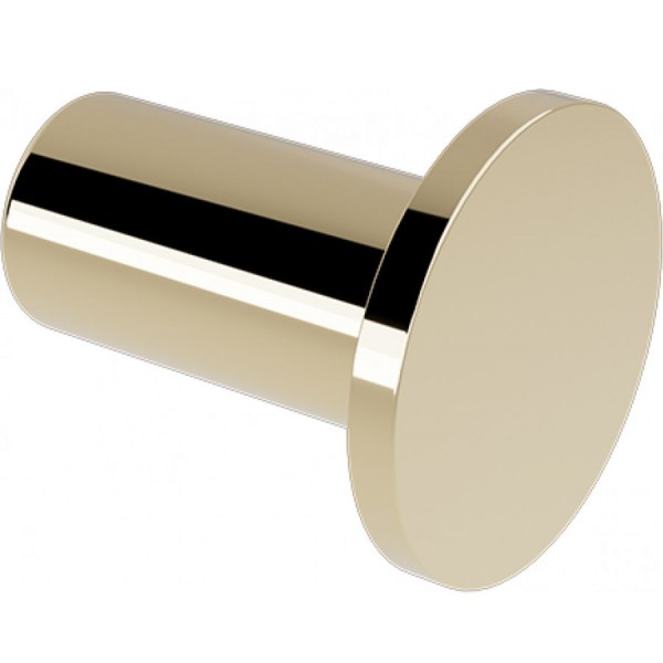 Άγκιστρο από ορείχαλκο μονό Φ2,8x3,2cm Light Gold Gloss, χρώμα: Χρυσό επιφάνεια: Γυαλιστερή Άγκιστρα