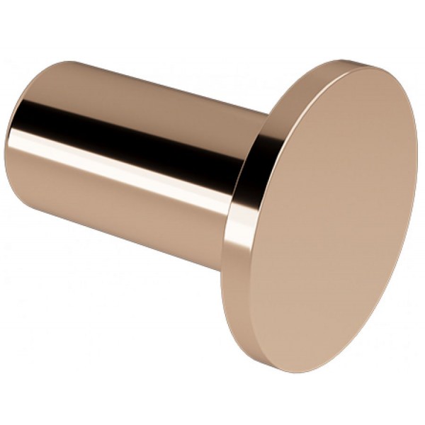 Άγκιστρο από ορείχαλκο μονό Φ2,8x3,2cm Rose Gold Gloss, χρώμα: Ροζ Χρυσό επιφάνεια: Γυαλιστερή Άγκιστρα