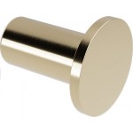 Άγκιστρο από ορείχαλκο μονό Φ2,8x3,2cm Light Gold Brushed, χρώμα: Χρυσό επιφάνεια: Βουρτσισμένη Άγκιστρα