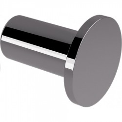 Άγκιστρο από ορείχαλκο μονό Φ2,8x3,2cm Gun Metal Gloss, χρώμα: Γκρι επιφάνεια: Γυαλιστερή Άγκιστρα