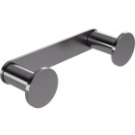 Άγκιστρο από ορείχαλκο διπλό Gun Metal Brushed, χρώμα: Γκρι επιφάνεια: Βουρτσισμένη Άγκιστρα