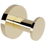 Hook Flat wall mounted material: Brass single, color: Gold surface: Glossy Hooks