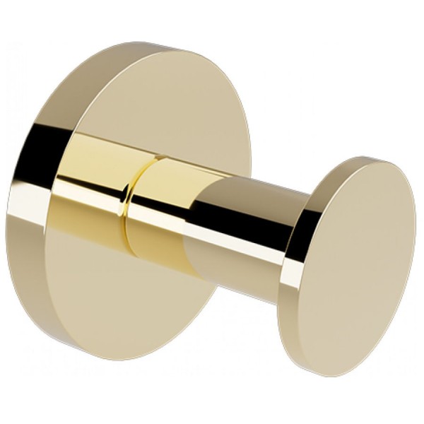 Hook Flat wall mounted material: Brass single, color: Gold surface: Glossy Hooks