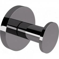 Άγκιστρο από ορείχαλκο μονό Gun Metal Gloss, χρώμα: Γκρι επιφάνεια: Γυαλιστερή Άγκιστρα