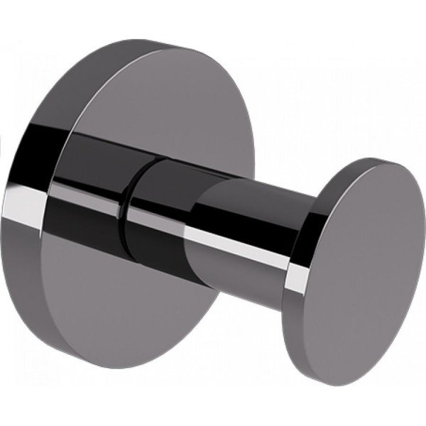 Άγκιστρο από ορείχαλκο μονό Gun Metal Gloss, χρώμα: Γκρι επιφάνεια: Γυαλιστερή Άγκιστρα