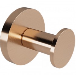 Άγκιστρο από ορείχαλκο μονό Rose Gold Brushed, χρώμα: Ροζ Χρυσό επιφάνεια: Ματ Άγκιστρα
