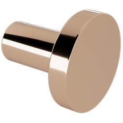 Άγκιστρο από ορείχαλκο μονό Φ3,8cm, Rose gold Gloss, χρώμα: Ροζ Χρυσό επιφάνεια: Γυαλιστερή Άγκιστρα