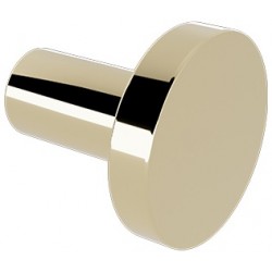 Άγκιστρο από ορείχαλκο μονό Φ3,8cm, Light Gold Gloss, χρώμα: Χρυσό επιφάνεια: Γυαλιστερή Άγκιστρα