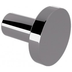 Άγκιστρο από ορείχαλκο μονό Φ3,8cm,Gun Metal Gloss, χρώμα: Γκρι επιφάνεια: Γυαλιστερή Άγκιστρα