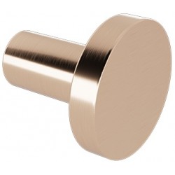 Άγκιστρο από ορείχαλκο μονό Φ3,8cm, Rose Gold Brushed, χρώμα: Ροζ Χρυσό επιφάνεια: Βουρτσισμένη Άγκιστρα