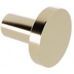 Hook Flat wall mounted material: Brass single, color: Gold surface: Brushed Hooks