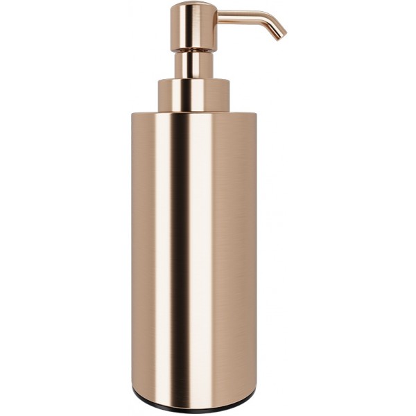 Dispenser από ορείχαλκο επικαθήμενος τύπος 220ml, Rose Gold Brushed, χρώμα: Ροζ Χρυσό επιφάνεια: Βουρτσισμένη Dispenser