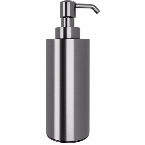Dispenser από ορείχαλκο επικαθήμενος τύπος 220ml, Gun Metal Brushed, χρώμα: Γκρι επιφάνεια: Βουρτσισμένη Dispenser