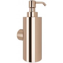 Dispenser από ορείχαλκο επίτοιχος τύπος 220ml, Rose Gold Brushed, χρώμα: Ροζ Χρυσό επιφάνεια: Βουρτσισμένη Dispenser